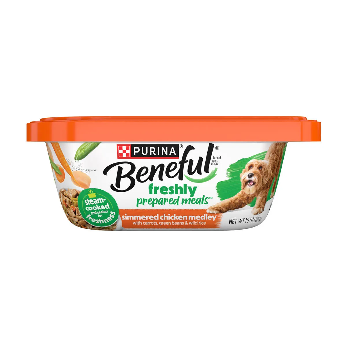 Purina Beneful Prepared Meals Simmered Chicken Medley Wet Dog Food, 10 oz
