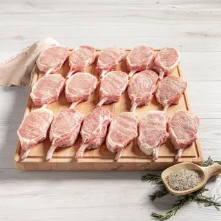 Rastelli's Bone-In Premium Pork Rib Steak, (16/8 Oz. Per Steak), 16 Total Count, 8 Lbs. Total