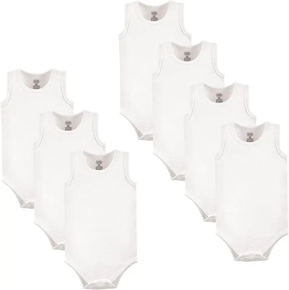 Unisex Baby Cotton Sleeveless Bodysuits
