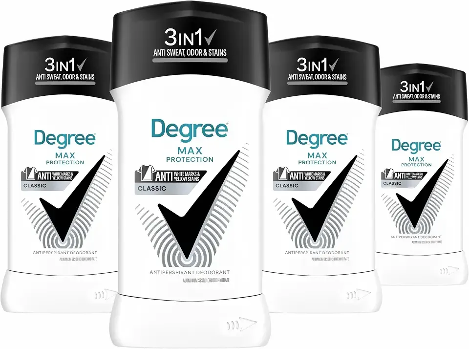 Degree Men UltraClear Antiperspirant Deodorant, 4 Count, 2.7 oz