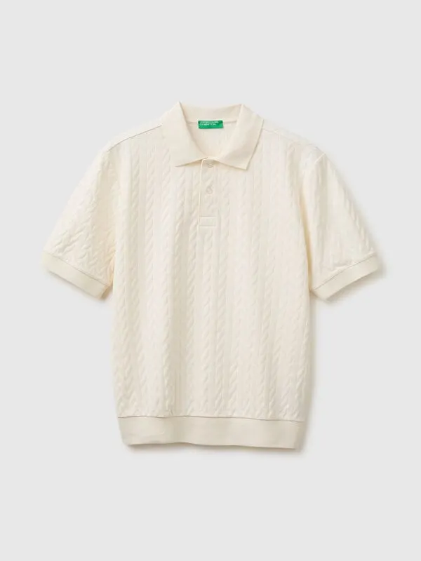 Jacquard polo shirt