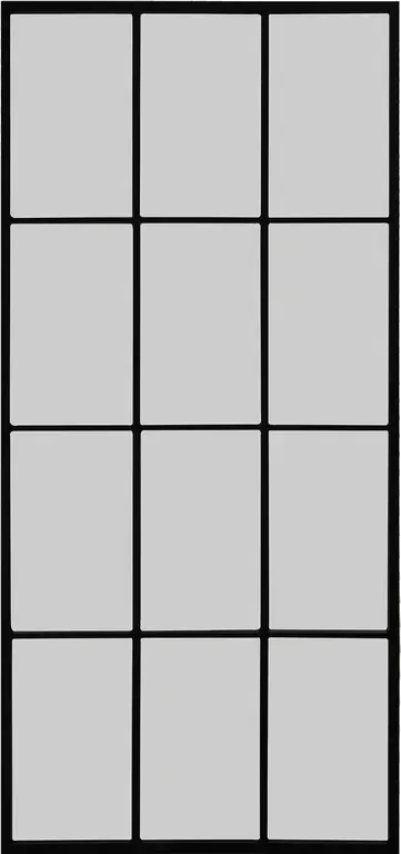 Avenue speil 90x195 cm svart, 12 ruter