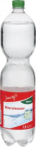 Jeden Tag Mineralwasser Medium PET (Einweg)