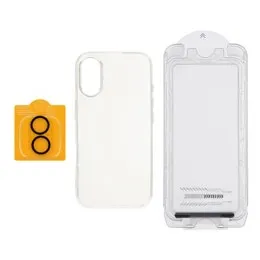 Ultimate 3-in-1 Protection Kit for iPhone 16 (Screen/Lens Protectors and Clear Case)