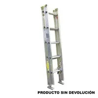 Escalera Certificada 1.50 a 3 m 10 P Extensión en Aluminio 136 kg Fanes
