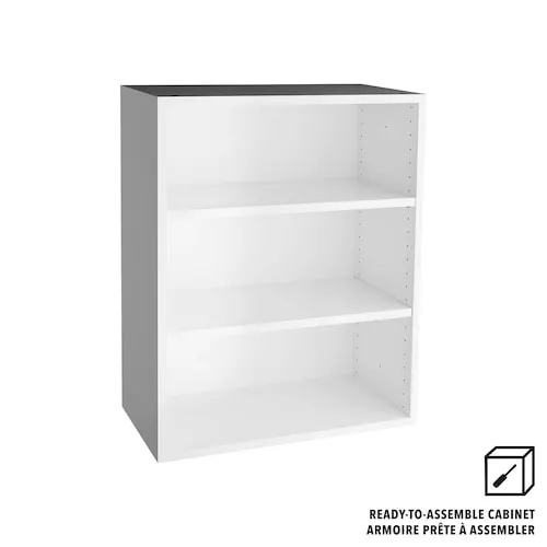 24 in. W x 30 H x 14 D Ready to Assemble Kitchen Wall Cabinet, White (W2430)