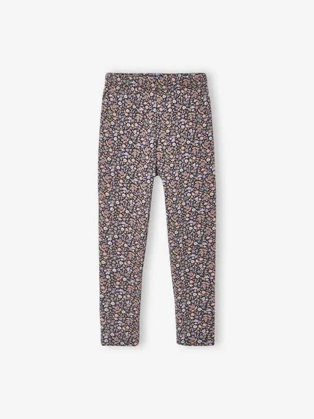 Legging fille doublé maille polaire - gris foncé