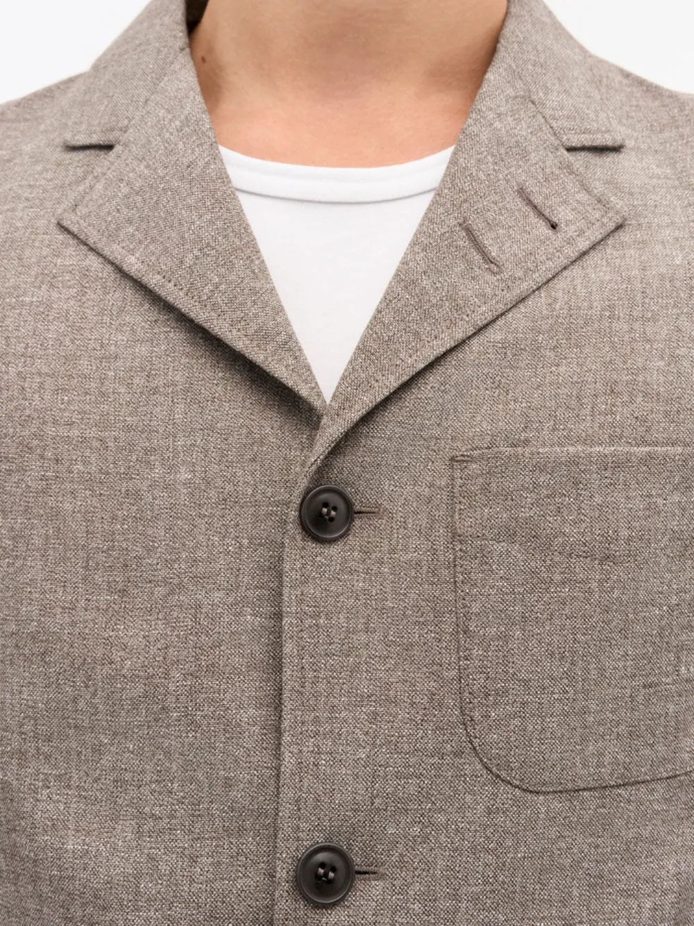 WOOL-LINEN OVERSHIRT