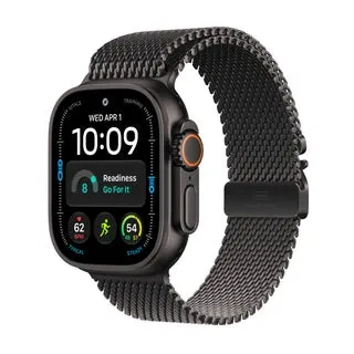 Apple Watch Ultra 4 (GPS + Cellular) 49mm Case with Milanese Loop (Size L), 5G and Satellite Communications