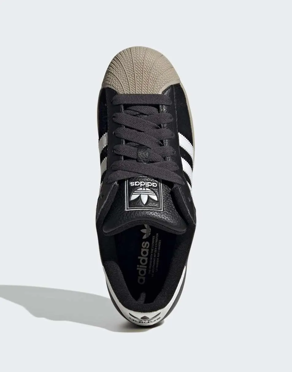 adidas Originals Superstar ii shoes in core black / core white
