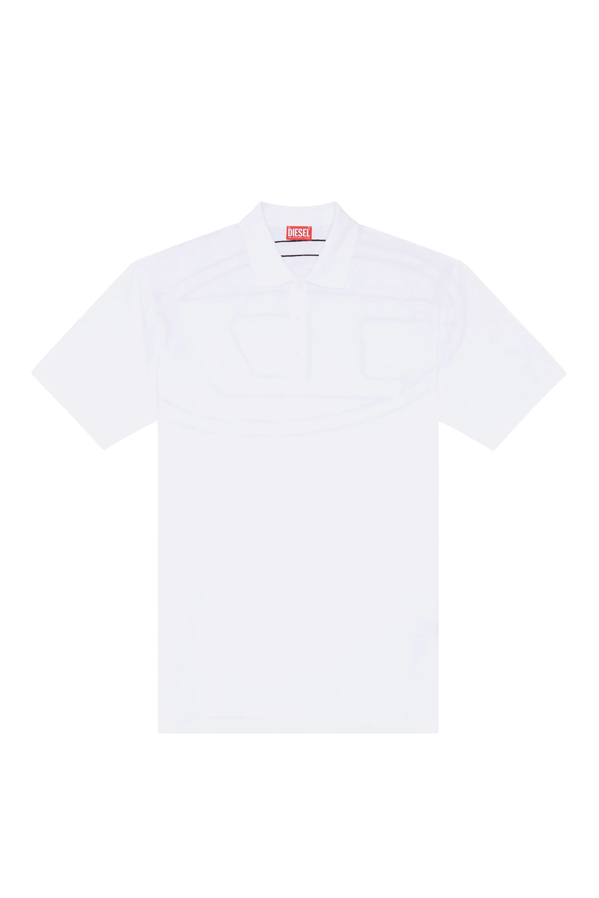 Polo shirt with maxi oval D embroidery