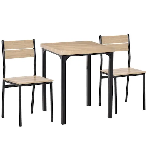 3pcs Kitchen Dining Table and Chairs Set