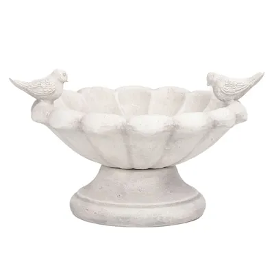 Sunflower 20-in H Colorful Plastic Complete birdbath