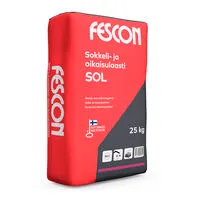 Sokkeli- ja oikaisulaasti SOL 53006 25 kg