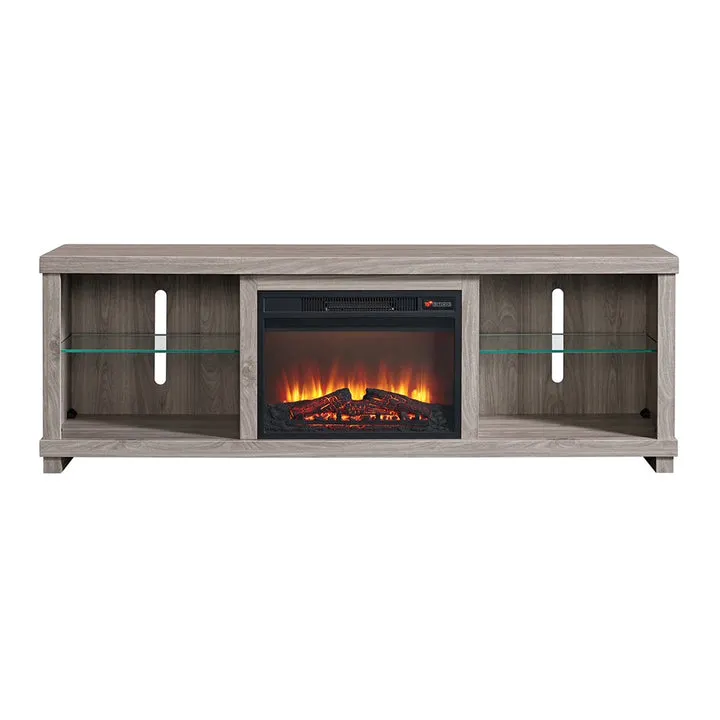 Doha Console with 23' Fireplace Insert - Gray