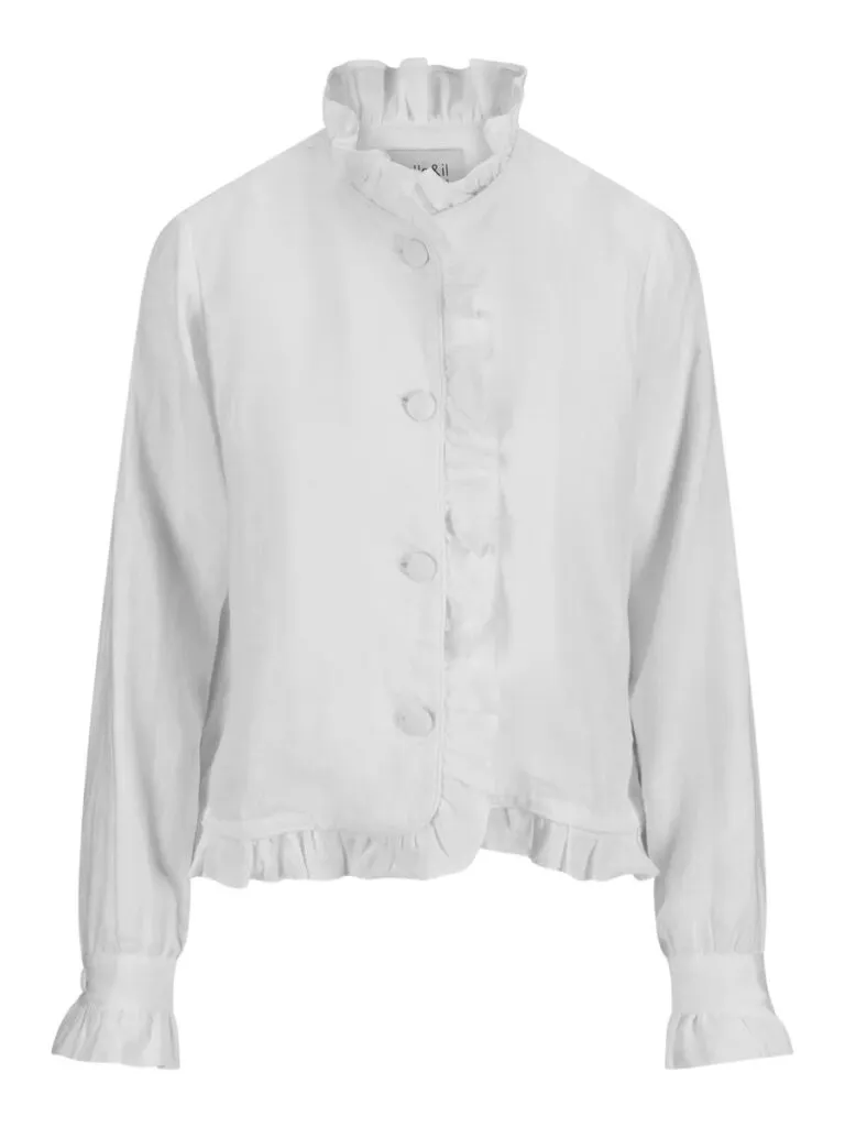 Betty Linen Jacket - Hvit