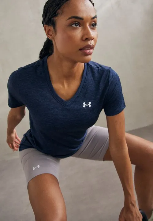 T-skjorte til trening - midnight navy/white