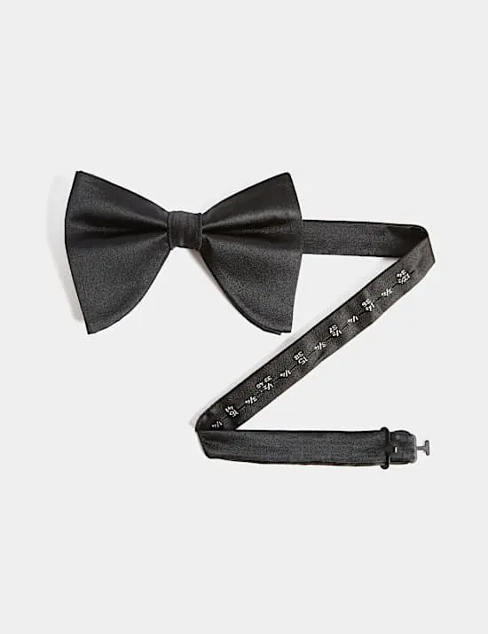 Oversized Pure Silk Bow Tie