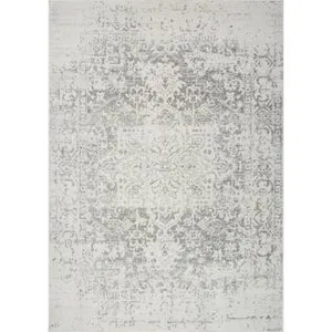 LIVABLISS Tapis Vintage Oriental Gris/Blanc 200x275