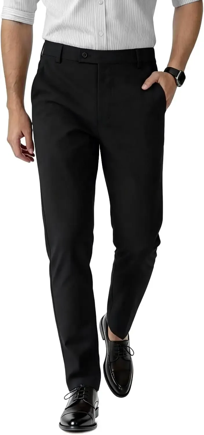 GINGTTO Mens Dress Pants Slim Fit Stretch Formal Pants for Men