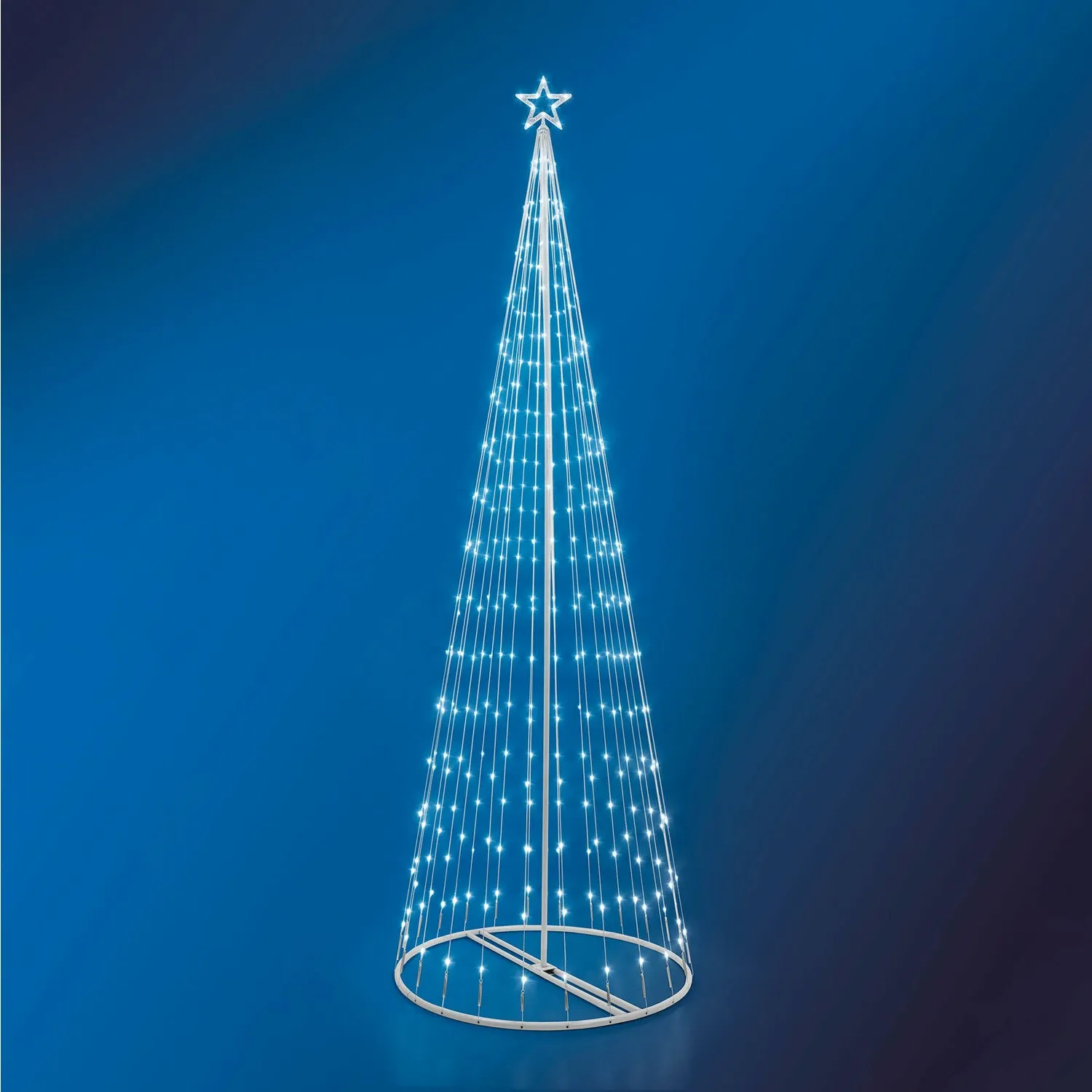 Albero di Natale Luminoso 394 Led Bianco Freddo