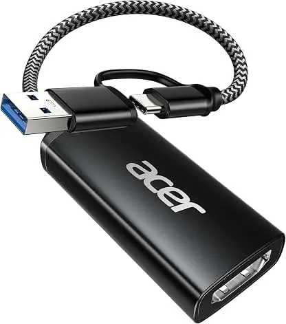 acer Video Capture Card HDMI to USB 3.0, 1080P 60FPS/2K…