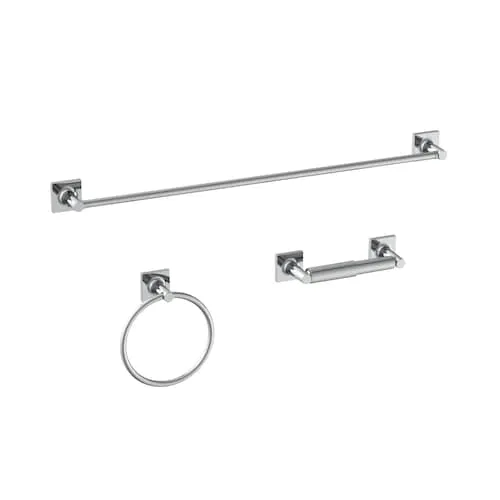 Aragon 3pc Bath Acc Set in Chrome