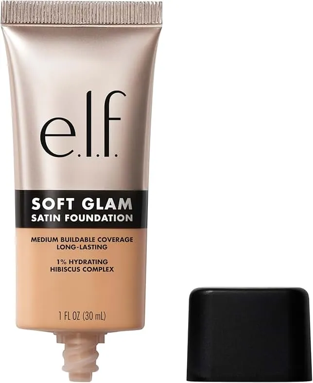 e.l.f. Soft Glam Foundation, Medium Coverage, Long-Lasting & Buildable Foundation For A Smooth, Satin Finish,…