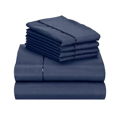 4 PC Silky Soft Cooling Deep Pocket Sheet Set; Hotel Luxury Bedding Breathable Wrinkle and Fade Resistant - Full; Oxford