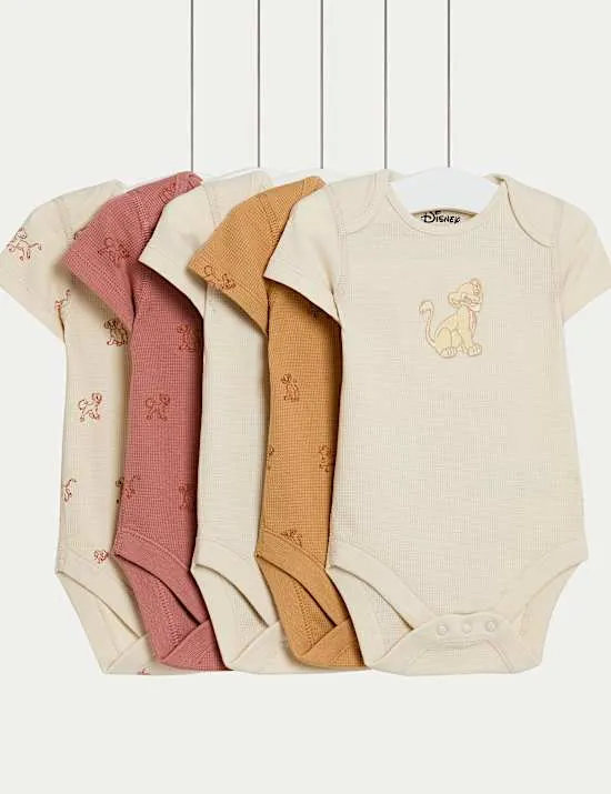 5er-Pack Bodys aus reiner Baumwolle mit Lion King™-Motiv (3,2 kg – 3 Jahre)