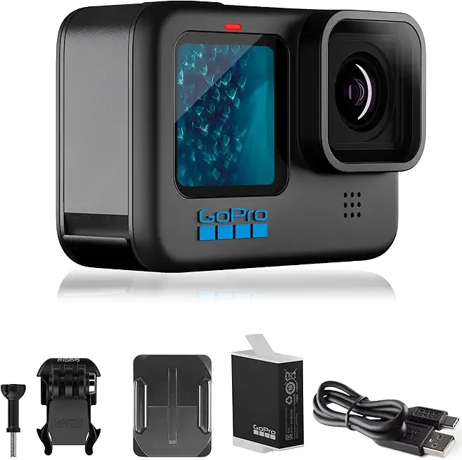 HERO11 Black – E-Commerce Packaging - Waterproof Action Camera with 5.3K60 Ultra HD Video, 27MP Photos, 1/1.9" Image Sensor, Live Streaming, Webcam, Stabilization