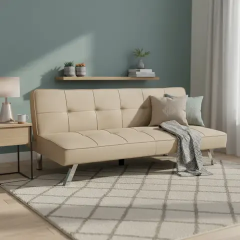 Futón Seattle Beige 175x83x74 cm