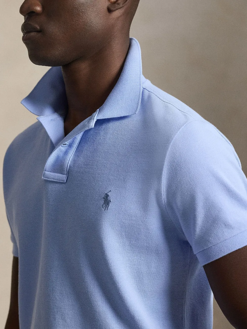 CUSTOM SLIM MESH POLO SHIRT
