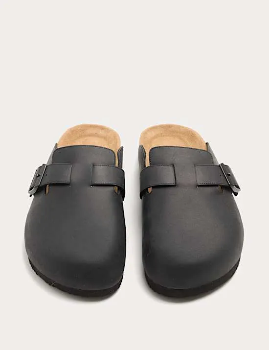 Nubuck Corkbed Mule Sandals