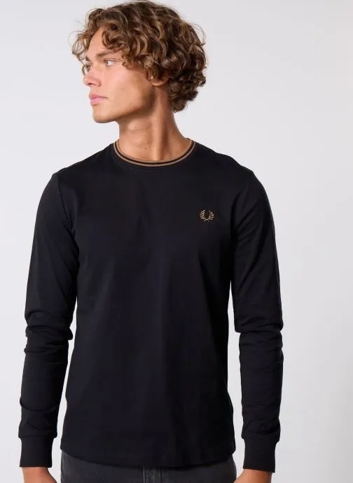 Sweatshirts Ls Twin Tipped T-Shirt heren zwart