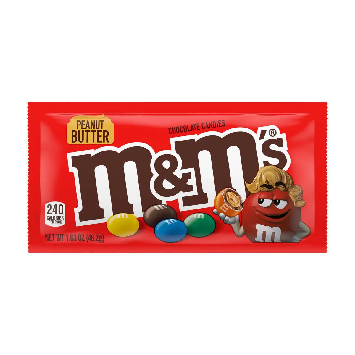 M&M's Peanut Butter Milk Chocolate Candy, 1.63 oz
