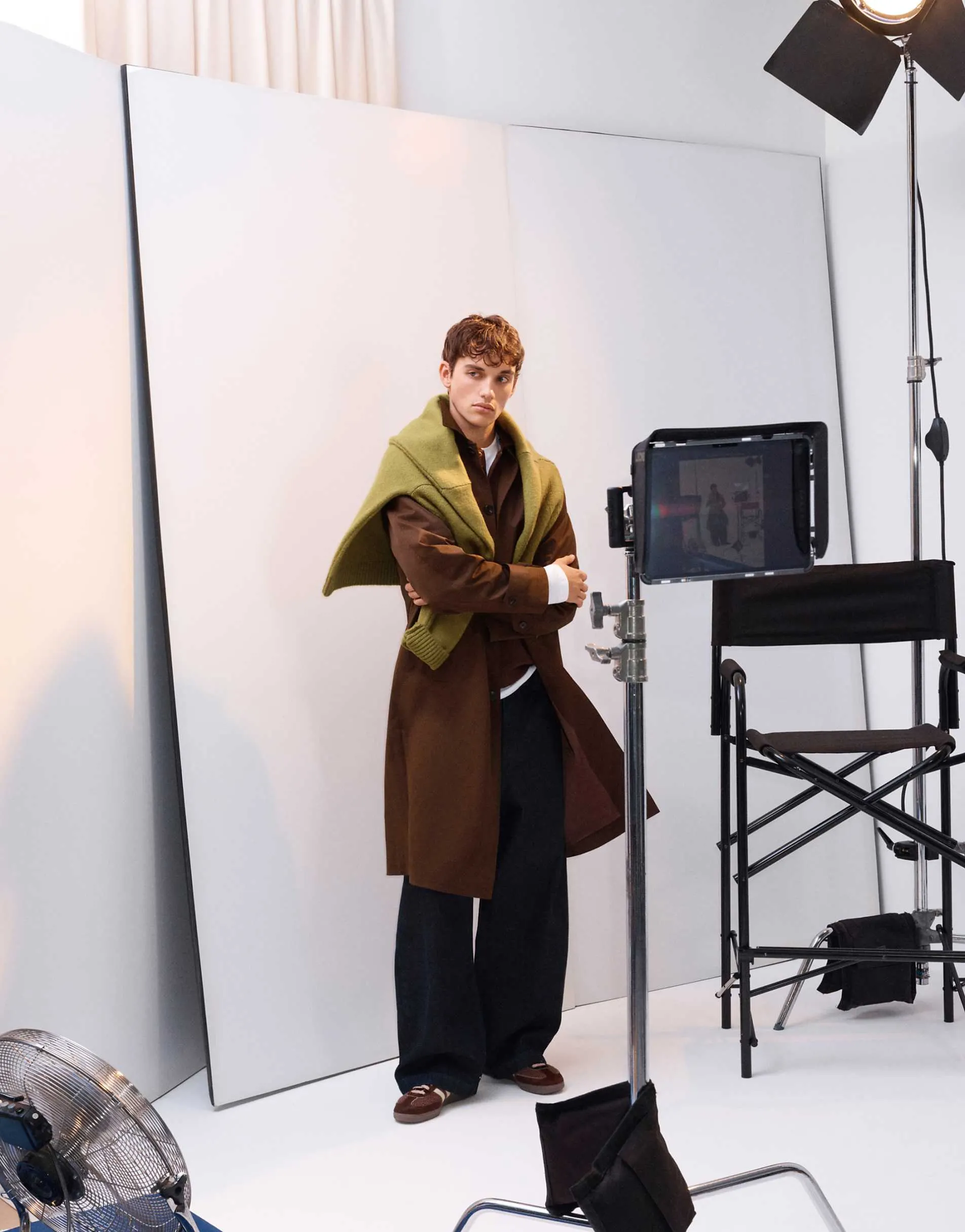 ASOS DESIGN oversized trench in brown