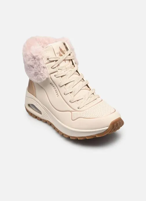 Gevoerde enkellaarsjes Uno Rugged - Fall Shimmer dames beige