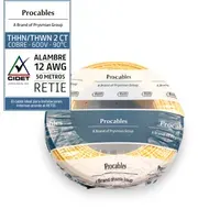 Alambre N12 50M Amarillo Procables