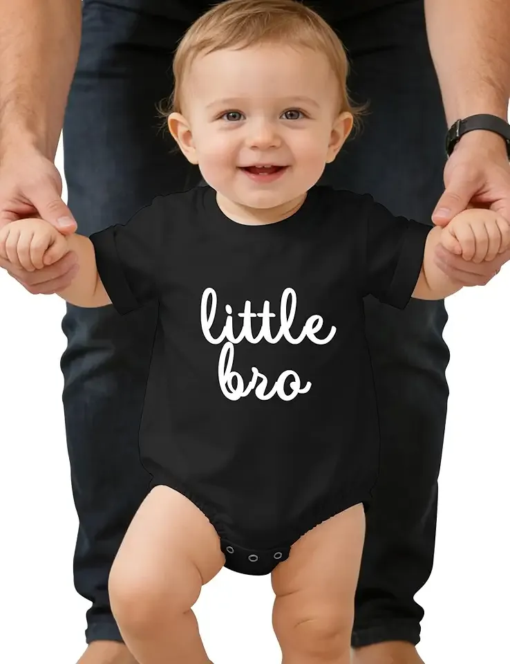 Unisex Baby Short Sleeve Funny Bodysuit for Casual Wear and Learn to Walk, Pregnancy Announcement Gift