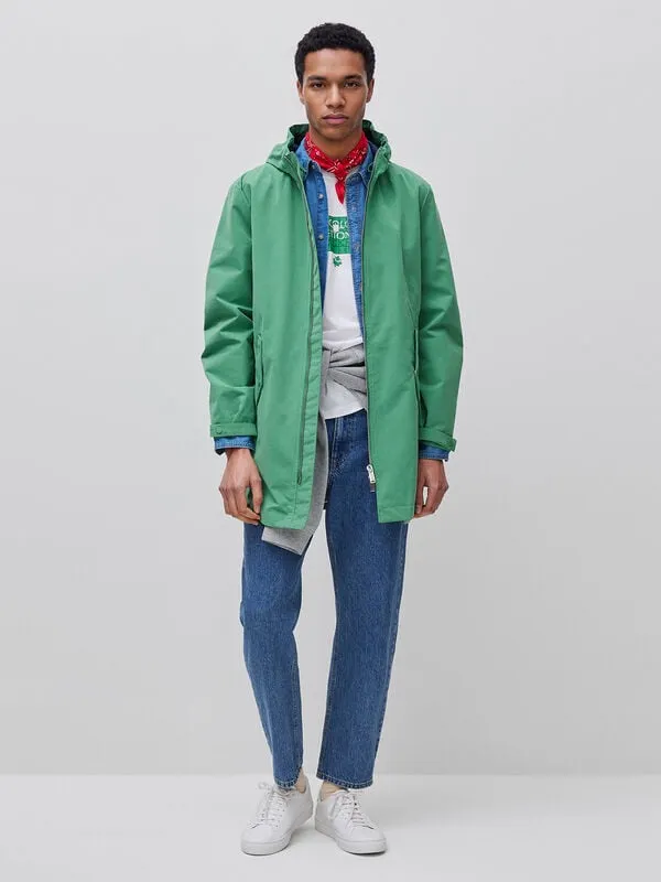 Lightweight nylon parka