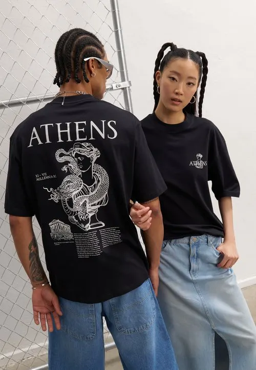 UNISEX REGULAR FIT - T-shirts med print - black