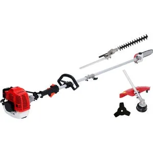 Decespugliatore a scoppio 2 tempi 33 cm³ Multitool maori impugnatura a d con testa in nylon 2 fili
