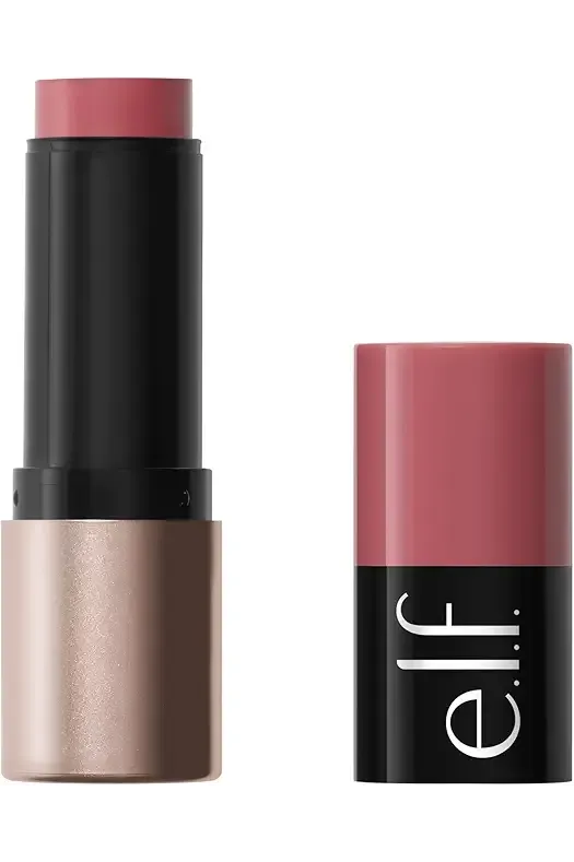Soft Glam Cream Blush Stick, Buildable Natural Flush, Muted Mauve