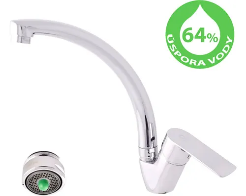 Úsporná dřezová baterie RAV Slezák VLTAVA chrom VTE406.0/3