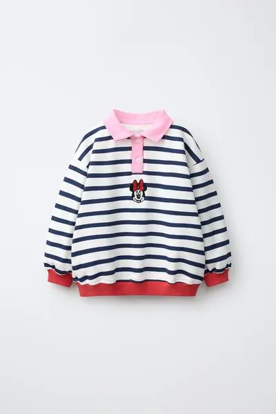 MINNIE MOUSE © DISNEY STRIPED POLO SHIRT