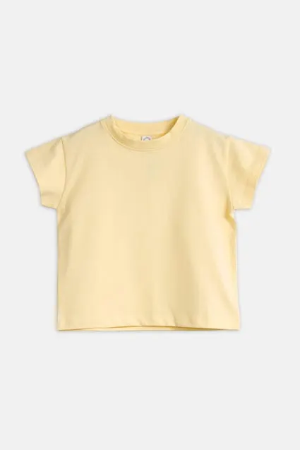 Kids effen katoenen T-shirt