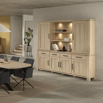 Opzetkast 2D/Nis BELMONTE Brushed Sand Oak B233