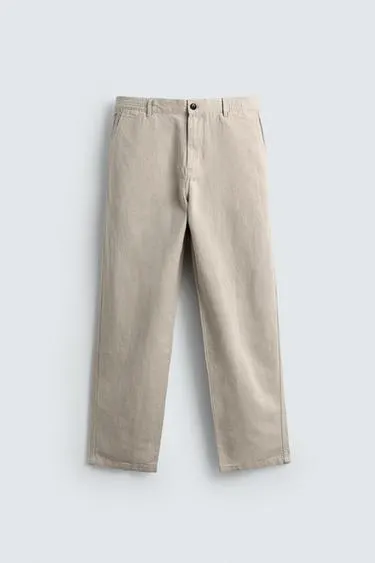 FLOWING STRAIGHT-LEG TROUSERS