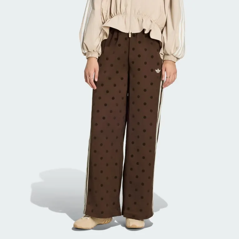 SATIN POLKA DOTS WIDE LEG PANT